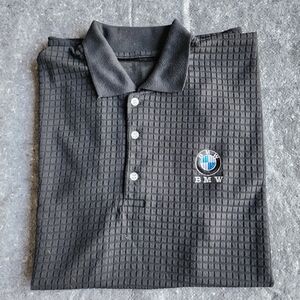 BMW Men's Black Polo Shirt